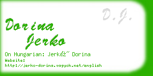 dorina jerko business card